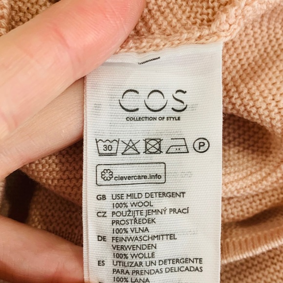COS A-Line Minimalist 100% Soft Wool Sweater - Picture 8 of 8